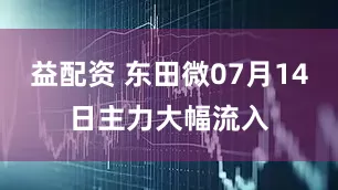益配资 东田微07月14日主力大幅流入